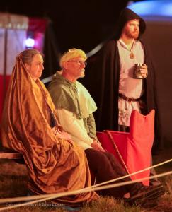 people dressed in medieval garb